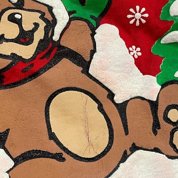 Vintage Let it Snow Ugly Christmas Red Tee Tshirt - Picture 3 of 4